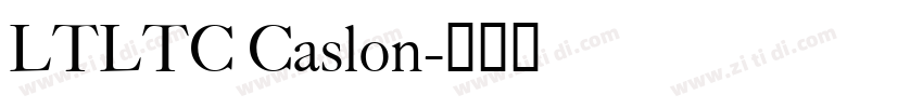 LTLTC Caslon字体转换